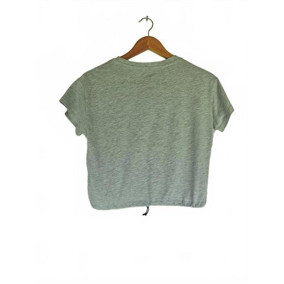 MTV Graphic Crop Tee Gray Retro Crop Top - Picture 2 of 4